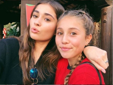 Sierra Sky Fisher with her sister